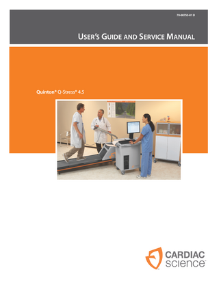 Quinton Q-Stress Users Guide and Service Manual Ver 4.5