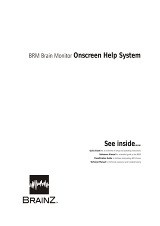 BRM Onscreen Help Overview Issue 6 Aug 2007