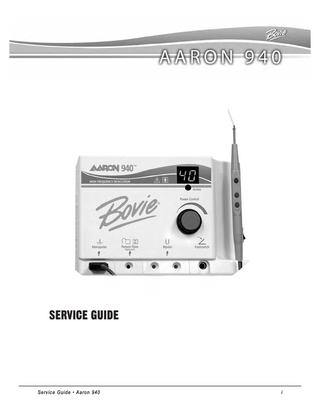 Model 940 Service Guide Rev 0
