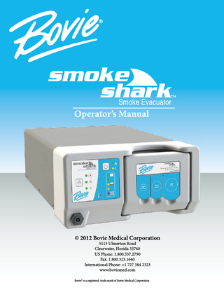 Smoke Shark II Operator’s Manual Rev A