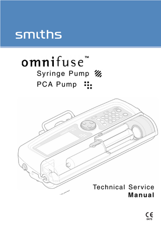 Omnifuse Syringe Pump Technical Service Manual Issue C March 2005