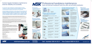 Handpiece Maintenance Guide
