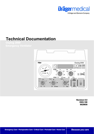Oxylog 2000 Technical Documentation Rev 9.0