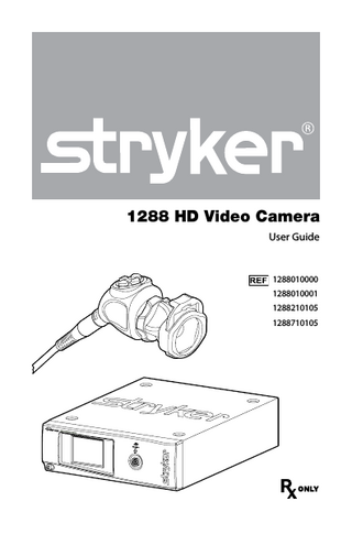 1288 HD Video Camera User Guide  1288010000 1288010001 1288210105 1288710105  