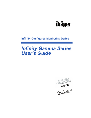 Infinity Gamma Series Instructions for Use Sw VF4