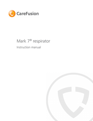 Mark 7® respirator Instruction manual  