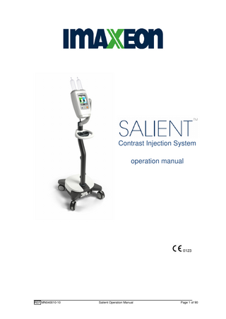 SALIENT Operation Manual Ref MN040010-10