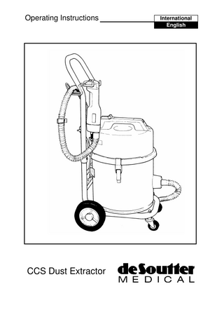 Operating Instructions  CCS Dust Extractor  International English  