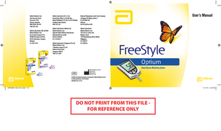 Optium FreeStyle Users Manual Rev A Nov 2010
