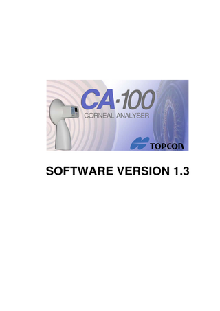 CA-100 Instruction Manual Sw Ver 1.3