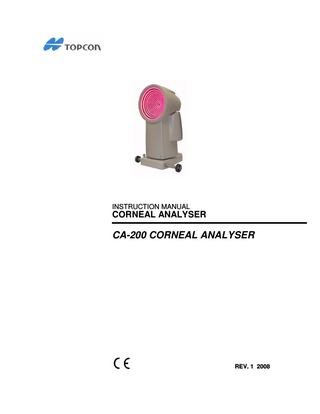 CA-200 Instruction Manual Rev1 2008