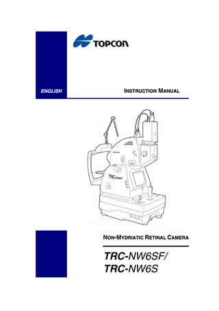 TRC-NW6SF and NW6S Instruction Manual May 2000