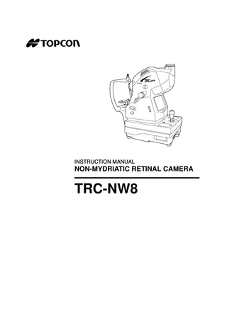 TRC-NW8 Instruction Manual Aug 2001