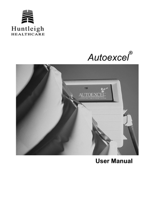 Huntleigh  H E A LT H C A R E  Autoexcel  ®  User Manual  