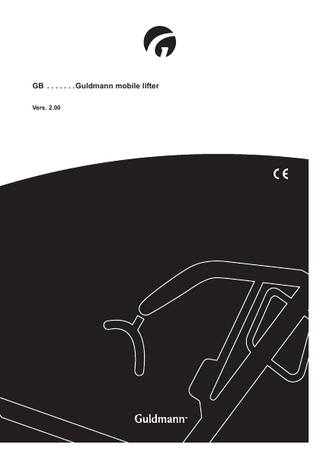 Guldmann mobile lifter User Manual Ver 2.00