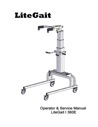 LiteGait 360E Operator and Service Manual