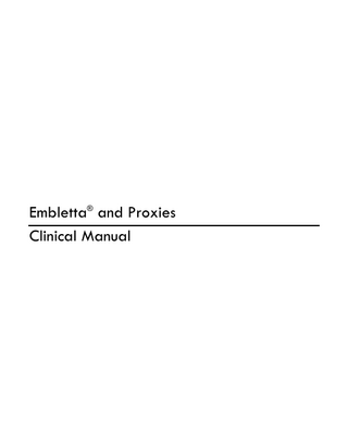 Embletta® and Proxies Clinical Manual  