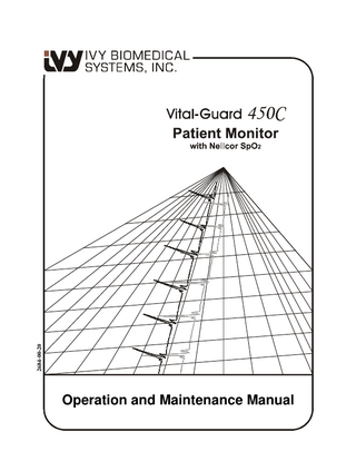 Vital-Guard 450C with Nellcor SpO2 Service Manual Rev 03 A May 2010