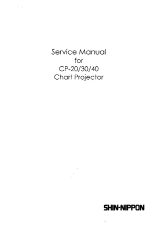 CP-20-30-40 Service Manual