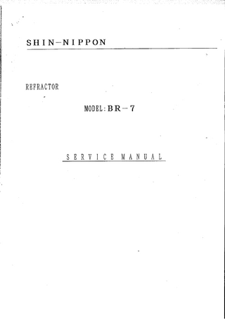 BR-7 Service Manual