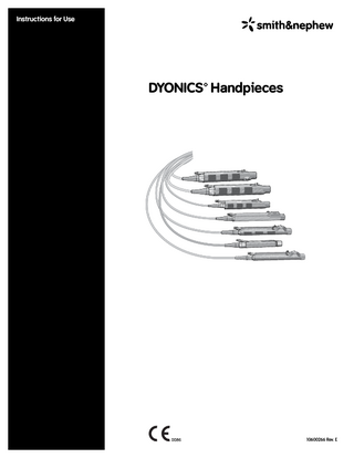 DYONICS Handpieces Instructions for Use Rev E Feb 2010