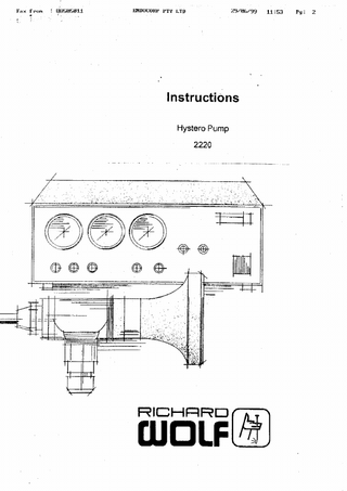 2220 Hystero Pump Instruction June 1999