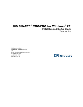 ICS CHARTR VNG-ENG for Windows XP Installation and Startup Guide ver 5.0