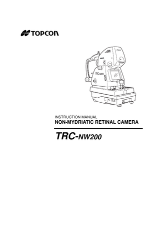 TRC-NW200 Instruction Manual May 2007