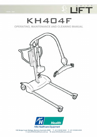KH 404F Operating, Maintenance and Cleaning Instructions