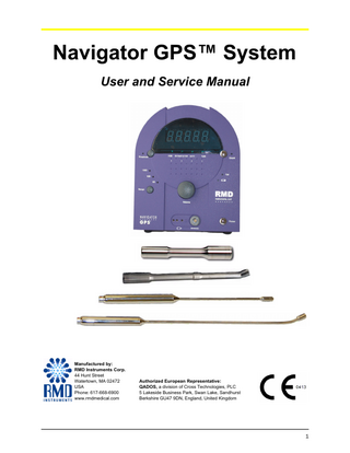 Navigator GPS System User and Service Manual Feb 2010