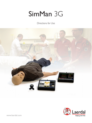 SimMan 3G Directions for Use  www.laerdal.com  