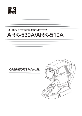 ARK-530A and ARK-510A Operators Manual April 2012