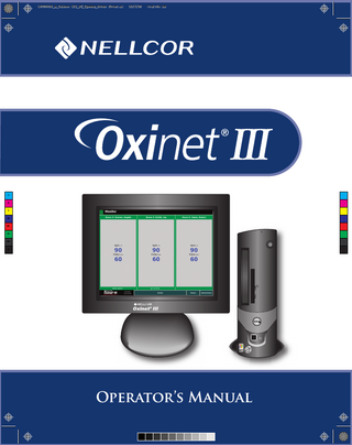 Oxinet III Operators Manual Rev E software for Dell PCs May 2012