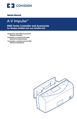 A-V Impulse 6060 Series Controller and Accessories Service Manual Rev April 2011
