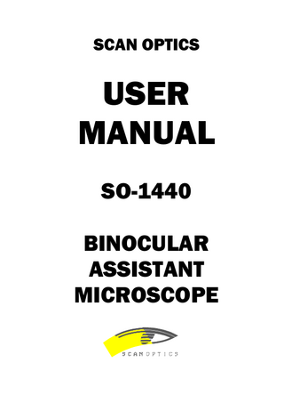 SO-1440 User Manual Issue 1.0