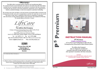P5 Premium Instruction Manual April 2013