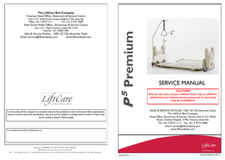 P5 Premium Service Manual March 2012