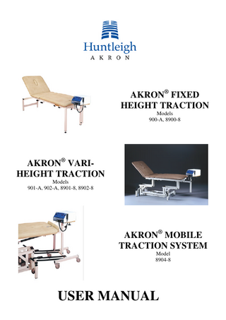 AKRON FIXED and MOBILE Models 900-A, 8900-8, 8904-8 series User Manuals Oct 2000