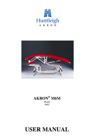 AKRON® M6M Model 8462  USER MANUAL  