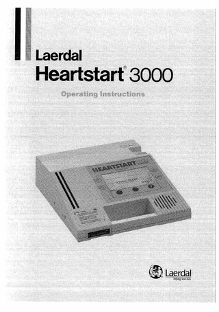 Heartstart 3000 Operating Instructions
