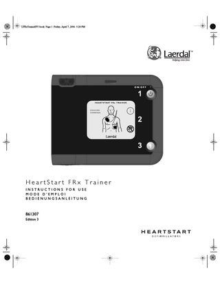 HeartStart FRx Trainer Instructions for Use Edition 3