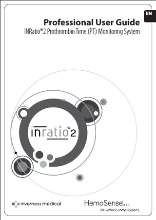 INRatio 2 Professional User Guide Rev C May 2009