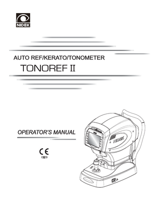 TONOREF II Operators Manual Nov 2010