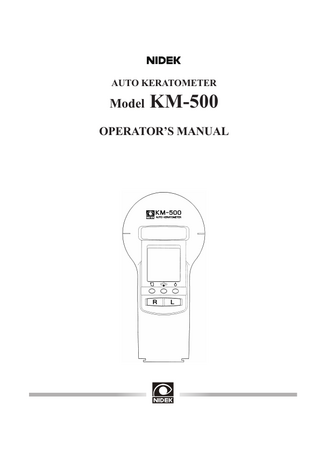 KM-500 Operators Manual June 2008