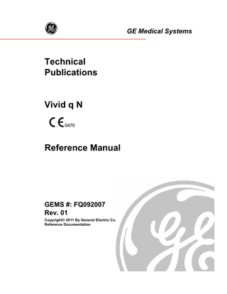 Vivid q N Reference Manual Rev 01