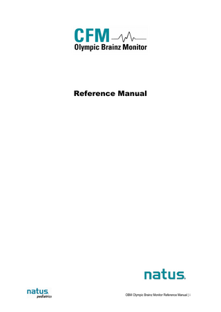 Olympic BrainZ Monitor Reference Manual Issue F Iteration 1 2011