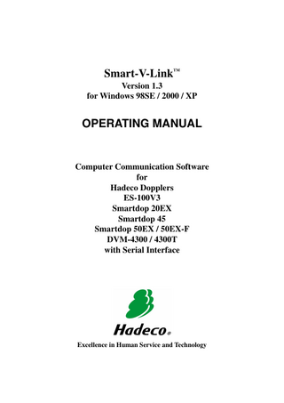 Smart-V-Link Operating Manual V1.3 Aug 2006