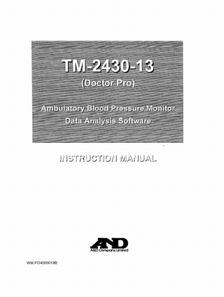 TM-2430-13 Doctor Pro Instruction Manual
