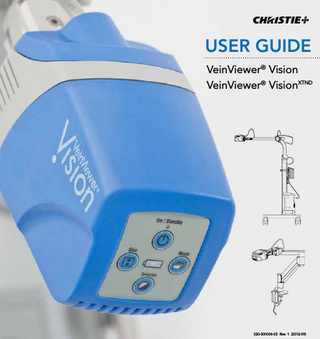 VeinViewer Vision and Vision XTND User Guide Rev 1 Sept 2012