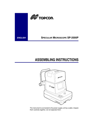 SP-2000P Instruction Manual March 1999